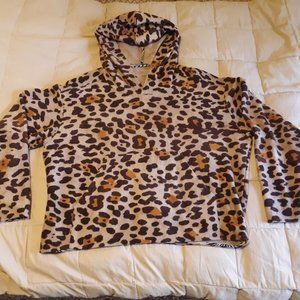 Rare Canessa Cashmere Leopard Hoodie